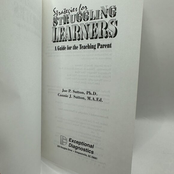 Strategies for Struggling Learners : a Guide for the Teaching Parent - Picture 4 of 5